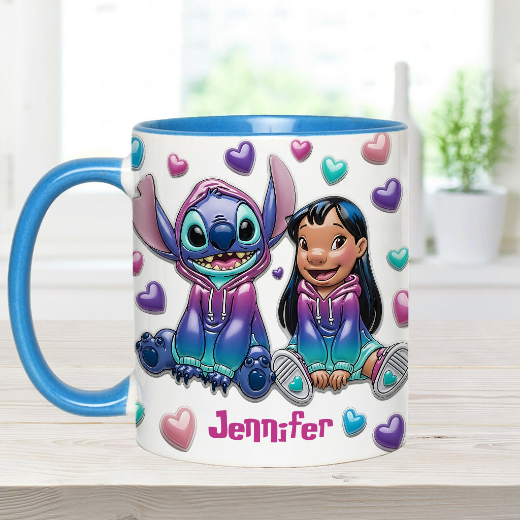 Sti Ohana Means Family - Personalized Accent Mug NL122