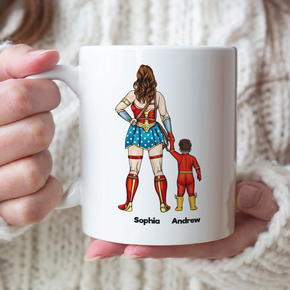 Super Mom, You're My Hero - Personalize Coffee Mug