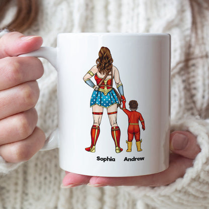 Super Mom, You're My Hero - Personalize Coffee Mug