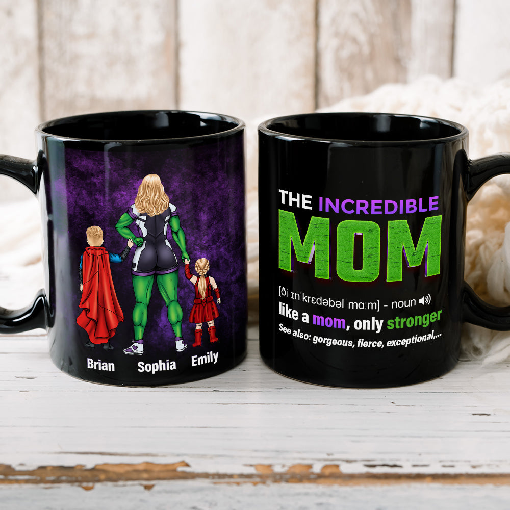 Stronger Mom 05HUDT190423TM Personalized Black Mug
