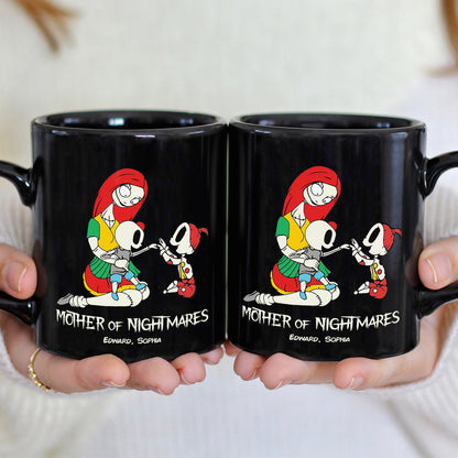 Father And Children 02QHDT230323 Personalized Black Coffee Mug