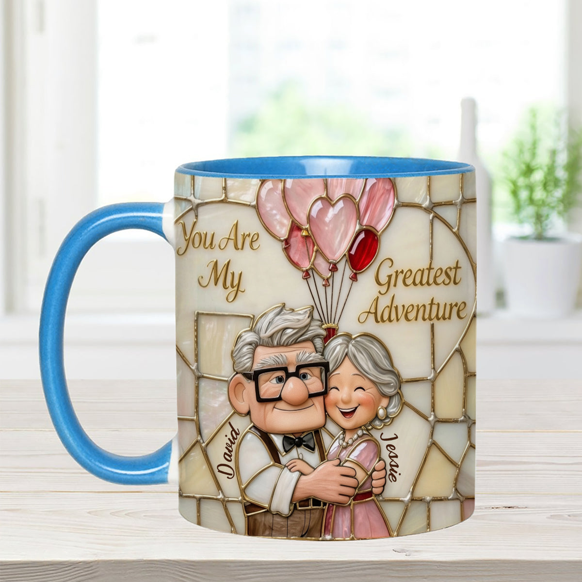 DSNY You Are My Greatest Adventure - Personalized Accent Mug - Gift For Couple, Fan Movies, Christmas, Valentine HH01