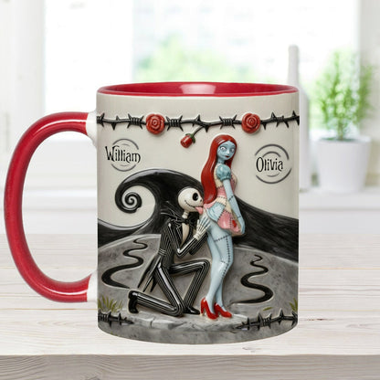 I Licked It So It's Mine - Personalized Accent Mug - Gift For Couple, Christmas, Valentine HH01