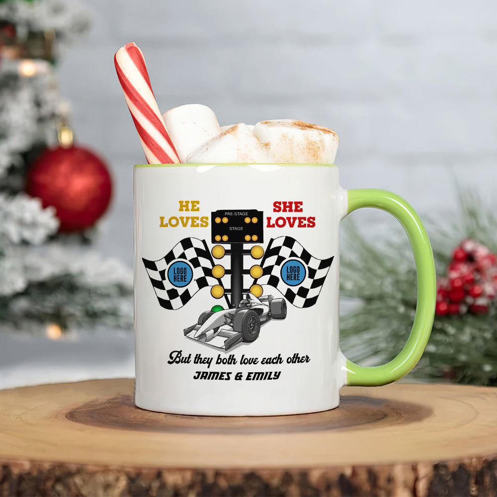 But They Both Love Each Other, Couple Gift, Personalized Mug, Racing Couple Mug 03HUTI091023 021123