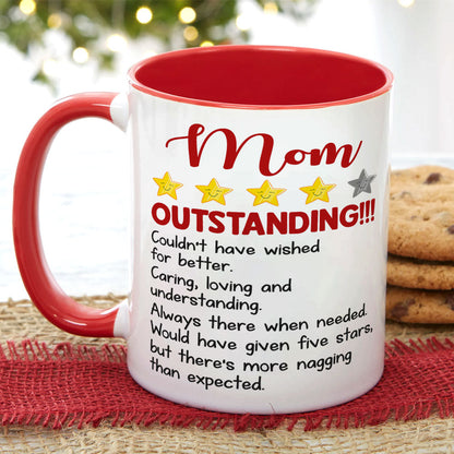Mom Outstanding Couldn't Have Wished For Better, Personalized Mug, Mother's Day Gift, Gift For Mom