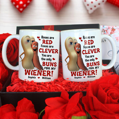 You Are The Only Buns For My Wiener Personalized Mug, Couple Gift