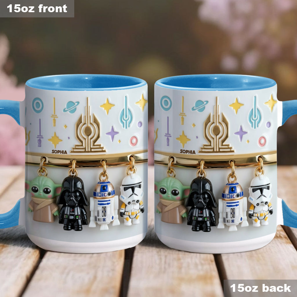Stwa Galaxy Star Characters - Personalized Accent Mug - Gift For Movie Fans NL122