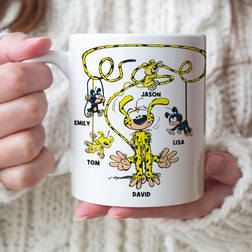 Best Dad Ever Houba Monkey Family 07OHDT300523 Personalized Coffee Mug