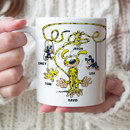 Best Dad Ever Houba Monkey Family 07OHDT300523 Personalized Coffee Mug