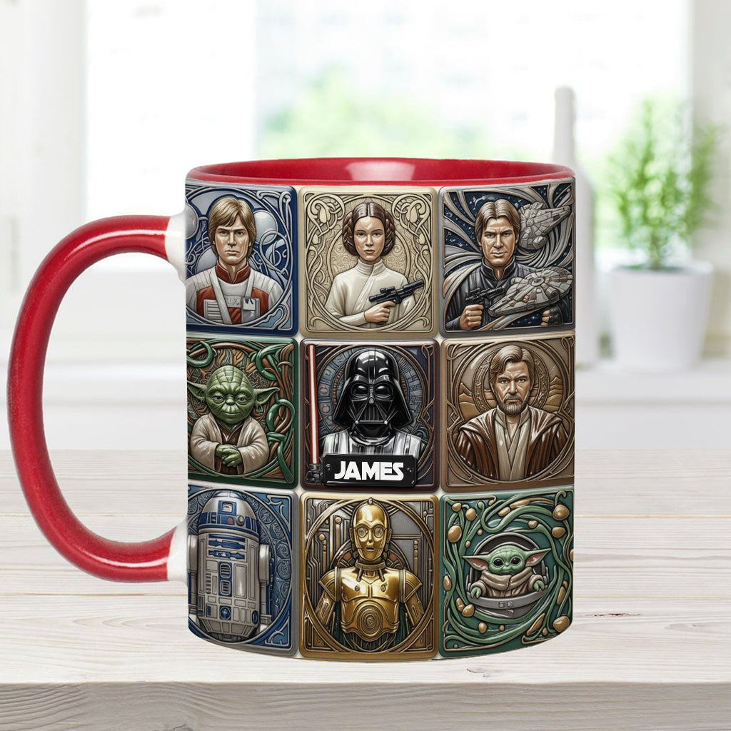 Stwa May The Force Be With You - Personalized Accent Mug - Gift For Movie Fans NL122