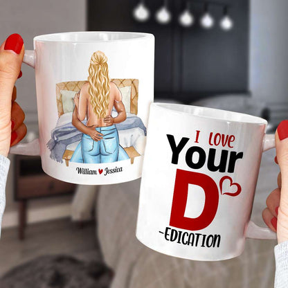 Gift For Couple Funny Mug, Personalized Couple Naughty Mug
