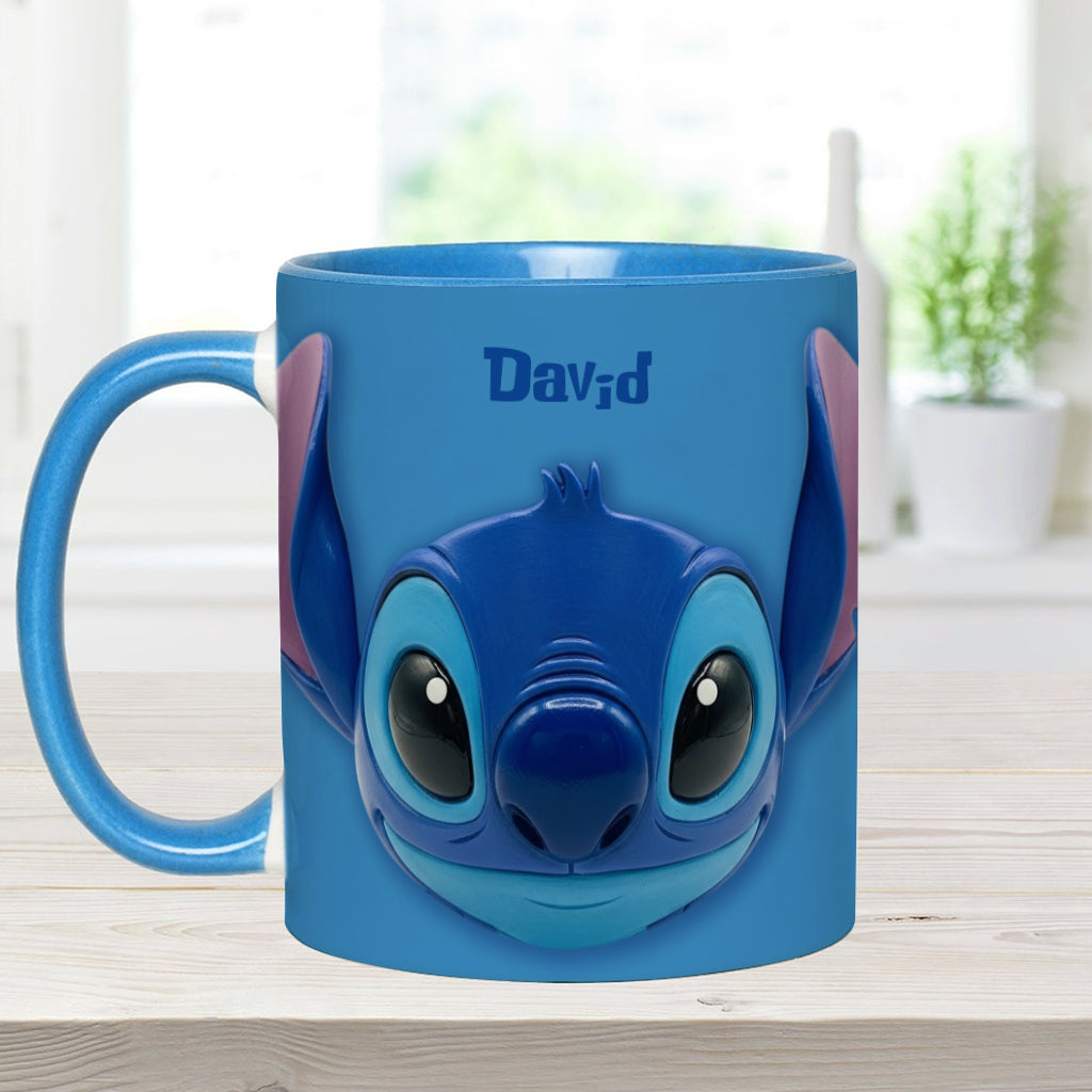 Sti Couple Ohana - Personalized Accent Mug NL122