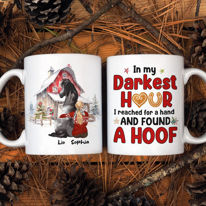 In My Darkest Hour, Personalized Mug, Gifts For Horse Lover