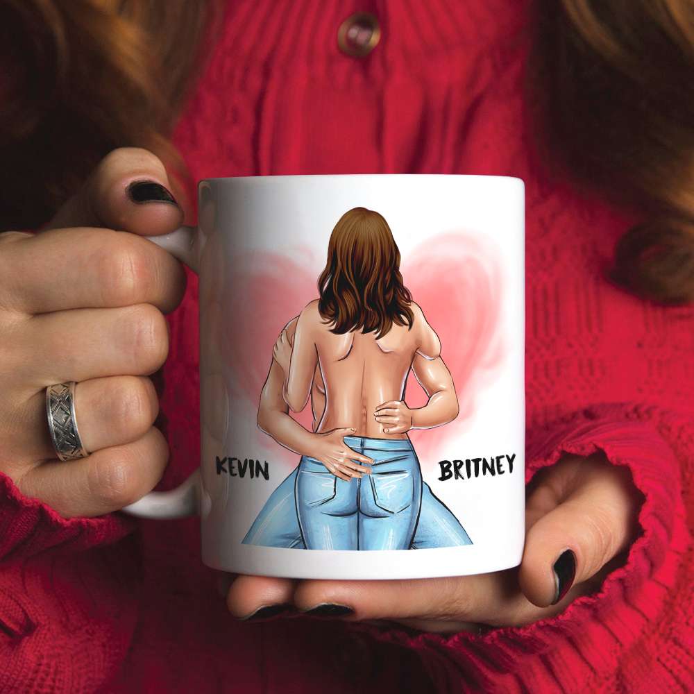 It's Not That I'm Horny Naughty Personalized Couple Mug