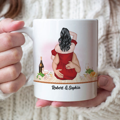 Get Over Here And Eat My Heart - Shaped Box, Personalized Couple Tumbler, Gift For Couple