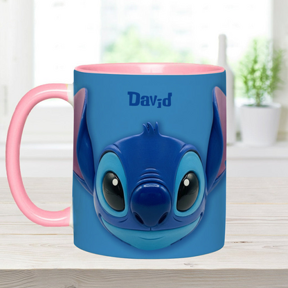 Sti Couple Ohana - Personalized Accent Mug NL122