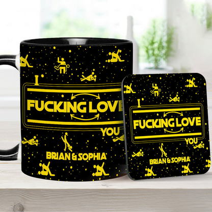 I F*cking Love You - Personalized Accent Mug - Gift For Couples NL122
