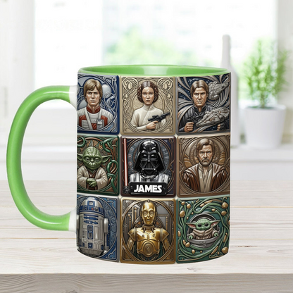 Stwa May The Force Be With You - Personalized Accent Mug - Gift For Movie Fans NL122