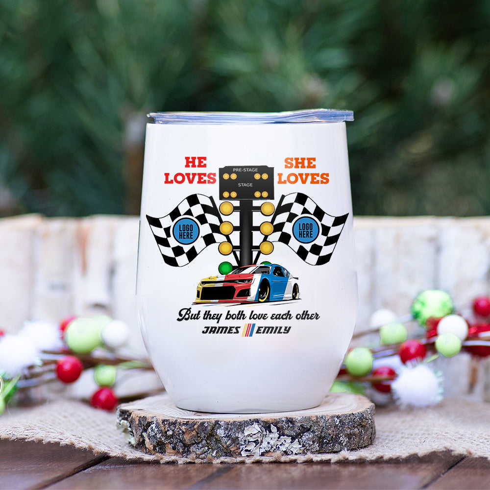 But They Both Love Each Other, Couple Gift, Personalized Mug, Racing Car Couple Mug 02HUTI091023