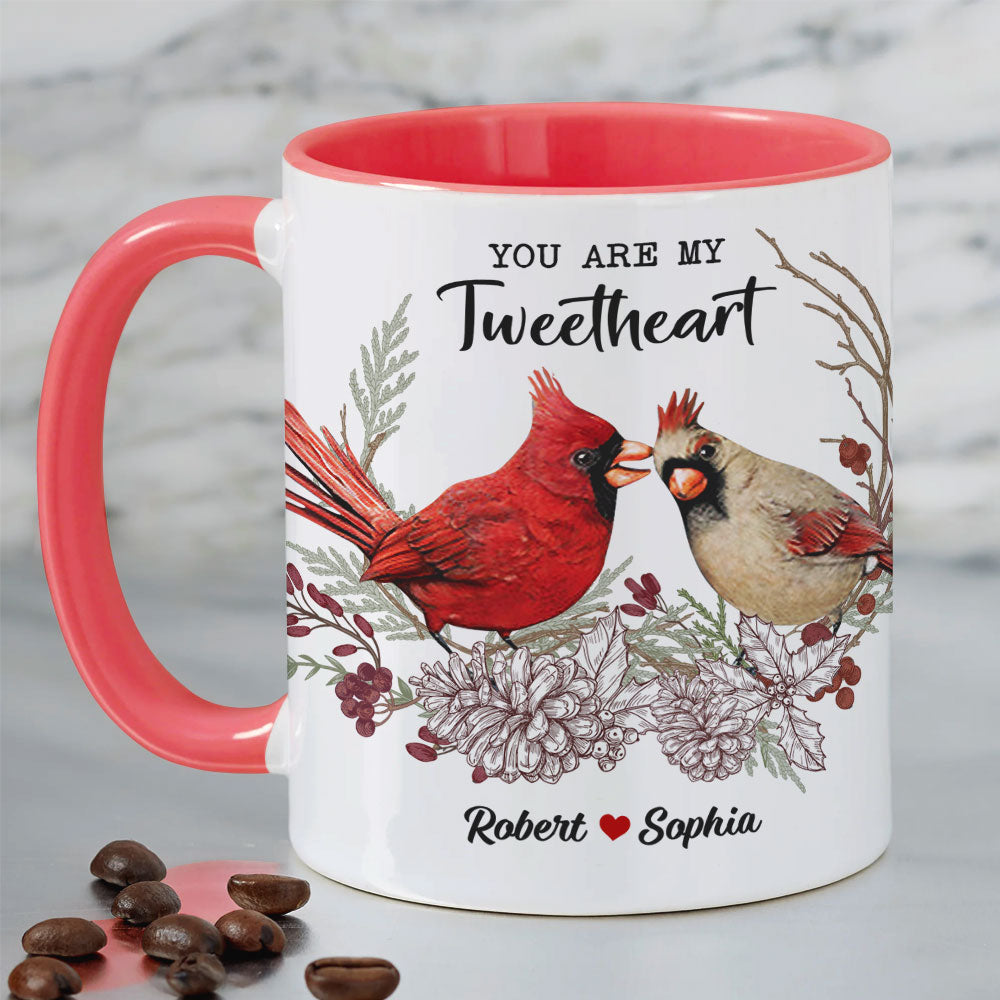 You're My Tweetheart Personalized Bird Couple Mug, Gift For Couple