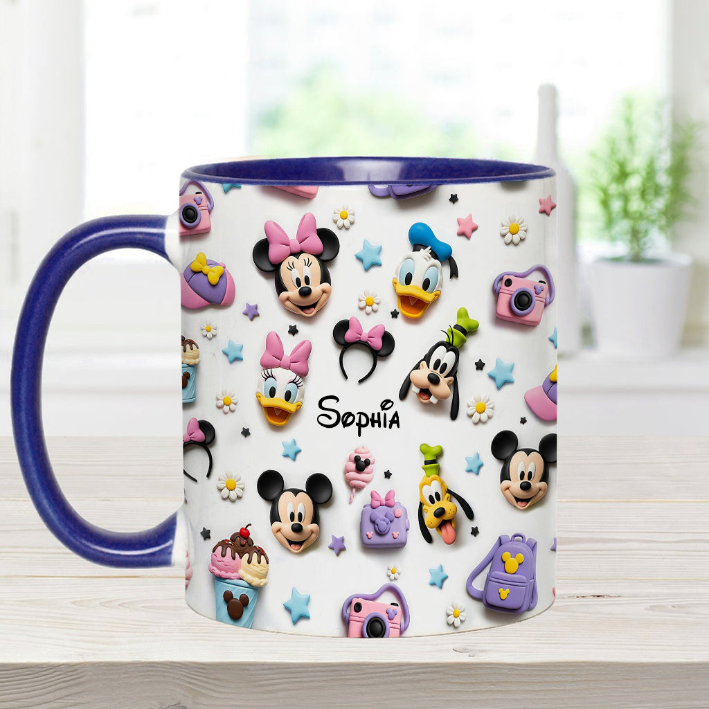 MkMo Magic Mouse Merry Christmas To All - Personalized Accent Mug - Christmas Gift NA94
