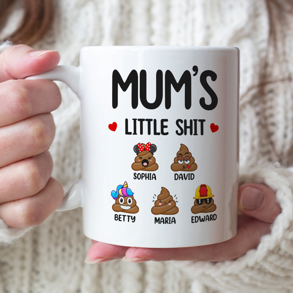 Family Funny Kids, Mom And Children White Mug 02DTDT100323