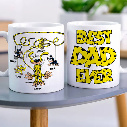 Best Dad Ever Houba Monkey Family 07OHDT300523 Personalized Coffee Mug
