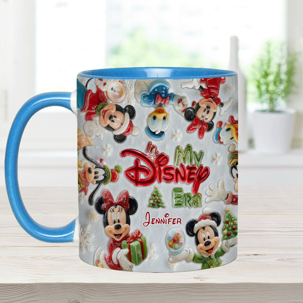 MkMo Magic Mouse We Wish You A Merry Christmas - Personalized Accent Mug - Christmas Gift NA94