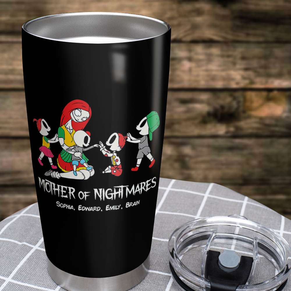 Father And Children 02QHDT230323 Personalized Black Coffee Mug