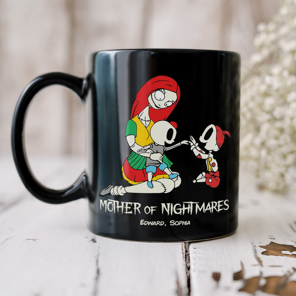 Father And Children 02QHDT230323 Personalized Black Coffee Mug