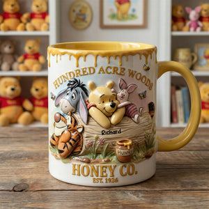 DSNY Honey Bear Happy 100 Years Of Woodland Friends - Personalized Accent Mug - Anniversary Gift For Movie Fans NL122