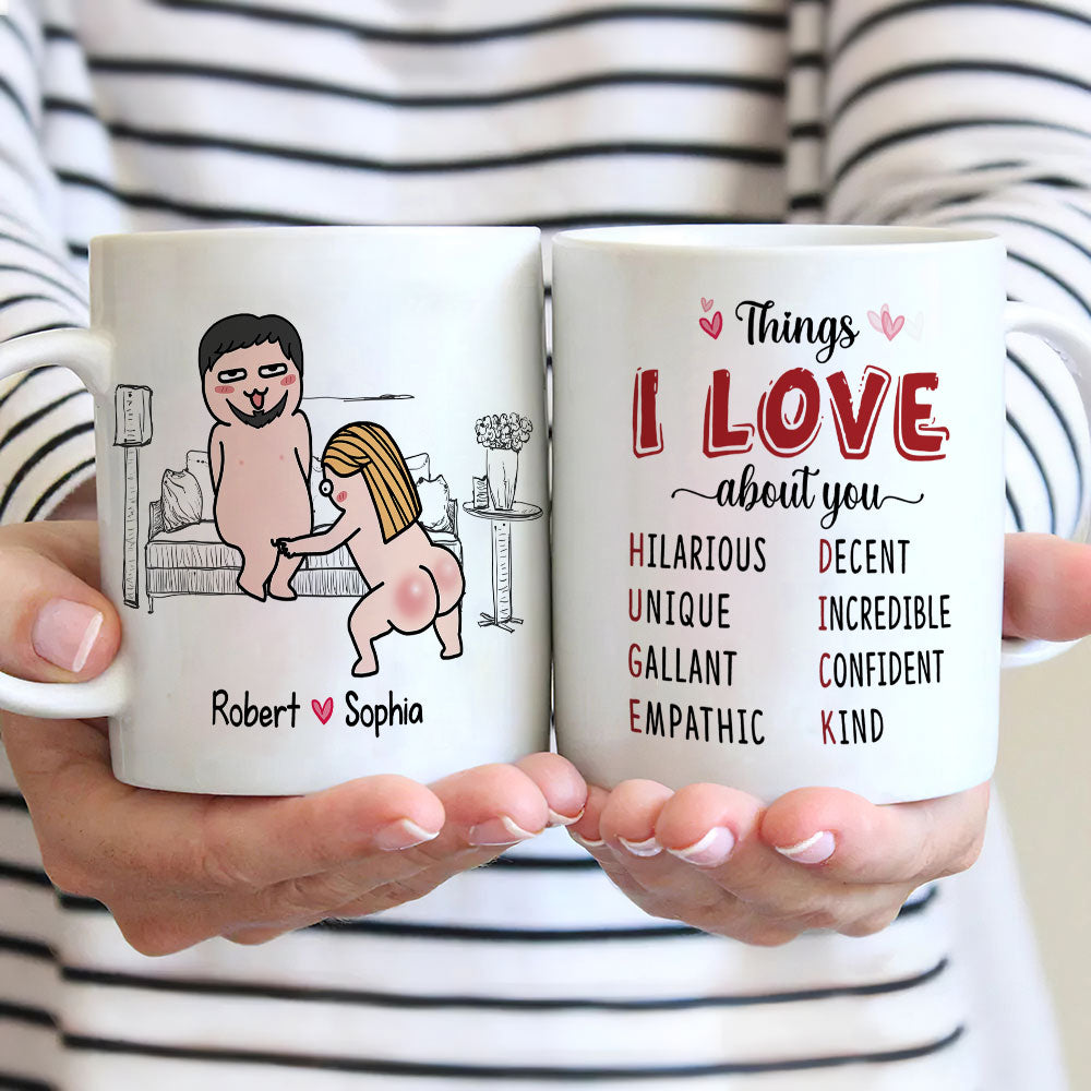Things I Love About You - Personalized Couple Tumbler - Gift For Tumbler