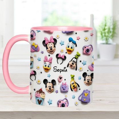 MkMo Magic Mouse Merry Christmas To All - Personalized Accent Mug - Christmas Gift NA94