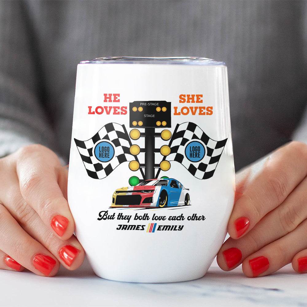 But They Both Love Each Other, Couple Gift, Personalized Mug, Racing Car Couple Mug 02HUTI091023 021123