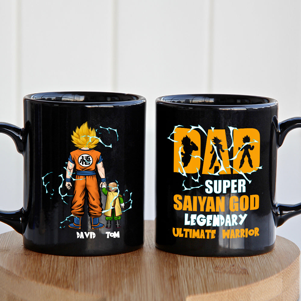 The Power Of Family 03QHDT051223HH Personalized Coffee Black Mug, Gifts For Dad