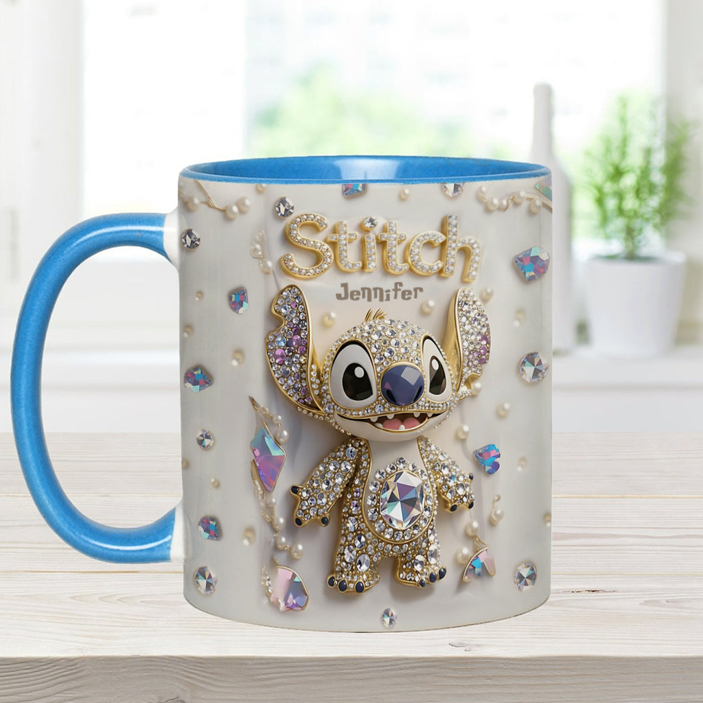 Sti Ohana Magic Mouse Merry Christmas - Personalized Accent Mug - Christmas Gift NA94