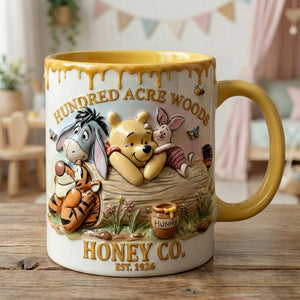 DSNY Honey Bear Happy 100 Years Of Woodland Friends - Personalized Accent Mug - Anniversary Gift For Movie Fans NL122