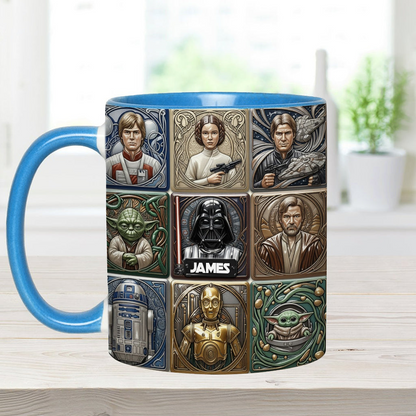 Stwa May The Force Be With You - Personalized Accent Mug - Gift For Movie Fans NL122