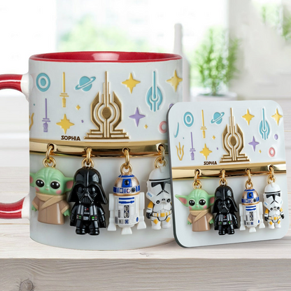 Stwa Galaxy Star Characters - Personalized Accent Mug - Gift For Movie Fans NL122