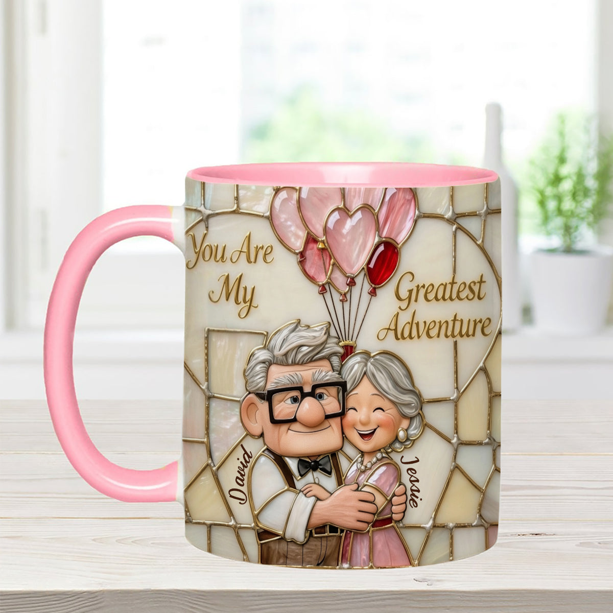 DSNY You Are My Greatest Adventure - Personalized Accent Mug - Gift For Couple, Fan Movies, Christmas, Valentine HH01