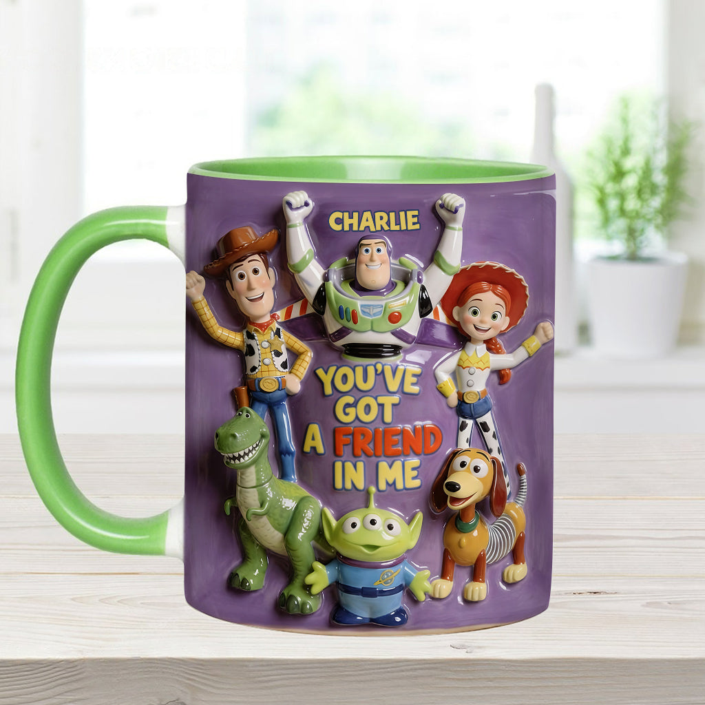 DSNY Cow Boy Story You've Got A Friend In Me - Personalized Accent Mug - Gift For Fan Movies HH01