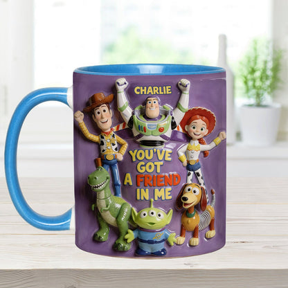 DSNY Cow Boy Story You've Got A Friend In Me - Personalized Accent Mug - Gift For Fan Movies HH01