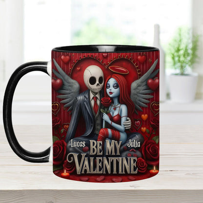 Spooky Be My Valentine - Personalized Accent Mug - Gift For Couples, Movie Fans | NL122