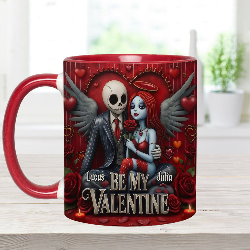 Spooky Be My Valentine - Personalized Accent Mug - Gift For Couples, Movie Fans | NL122