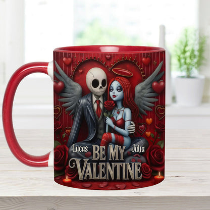 Spooky Be My Valentine - Personalized Accent Mug - Gift For Couples, Movie Fans | NL122