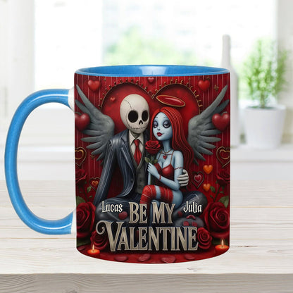 Spooky Be My Valentine - Personalized Accent Mug - Gift For Couples, Movie Fans | NL122