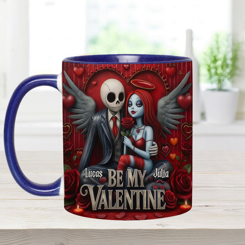Spooky Be My Valentine - Personalized Accent Mug - Gift For Couples, Movie Fans | NL122