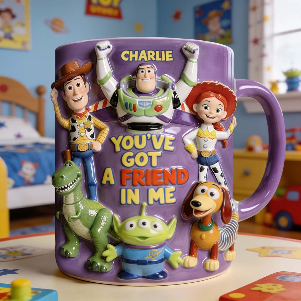 DSNY Cow Boy Story You've Got A Friend In Me - Personalized Accent Mug - Gift For Fan Movies HH01