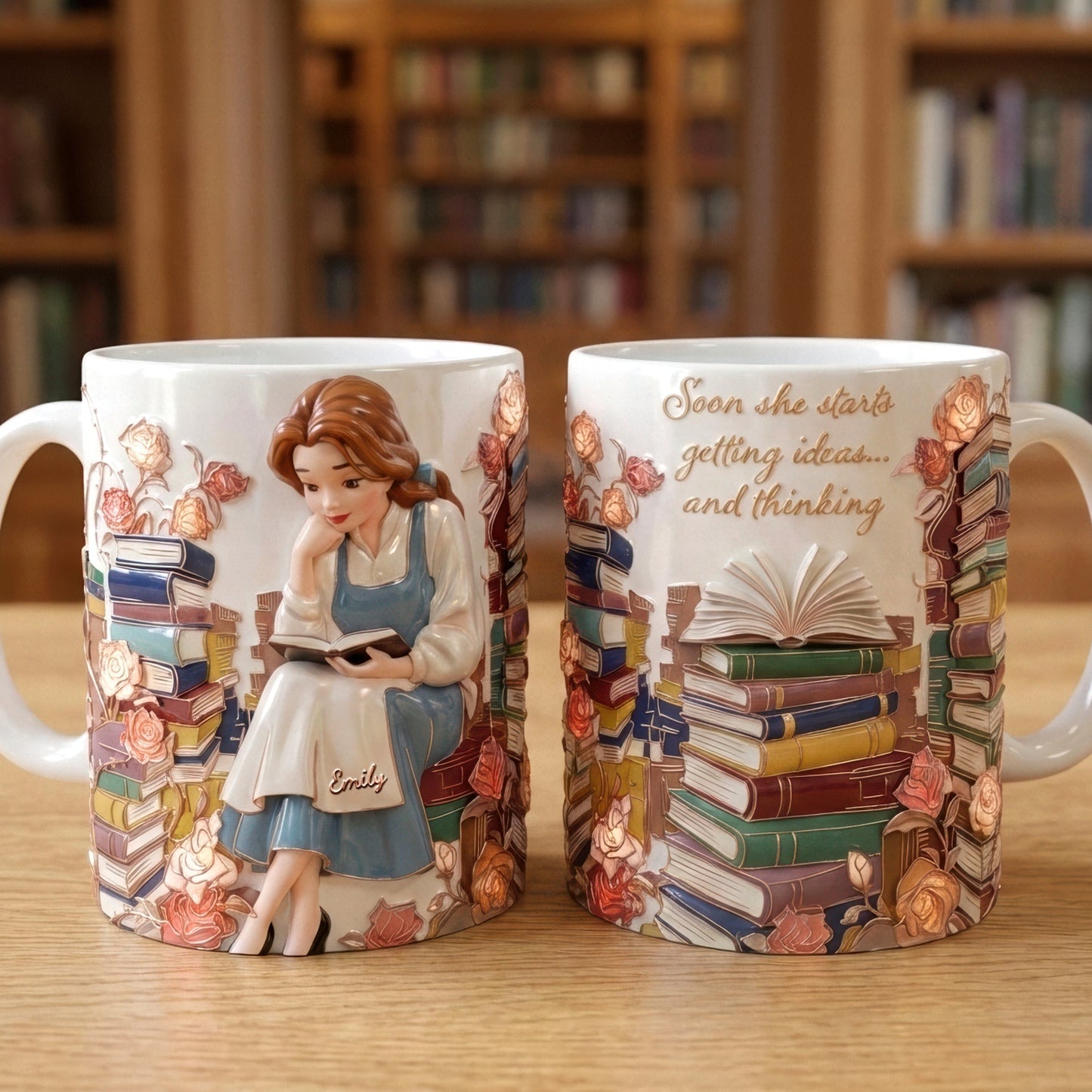 Just A Girl Who Loves Books - Personalized Ceramic Mug - Gift For Her, Book Lovers | NL122