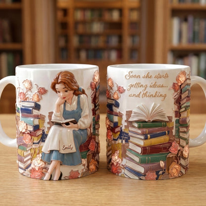 Just A Girl Who Loves Books - Personalized Ceramic Mug - Gift For Her, Book Lovers | NL122